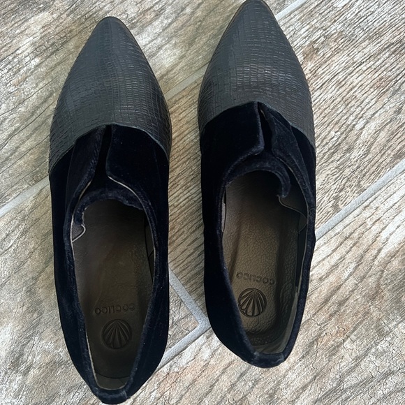 Coclico Albaz Quiet Luxury Leather and Velvet Loafers Size EU 37, US 6.5 - Picture 6 of 8